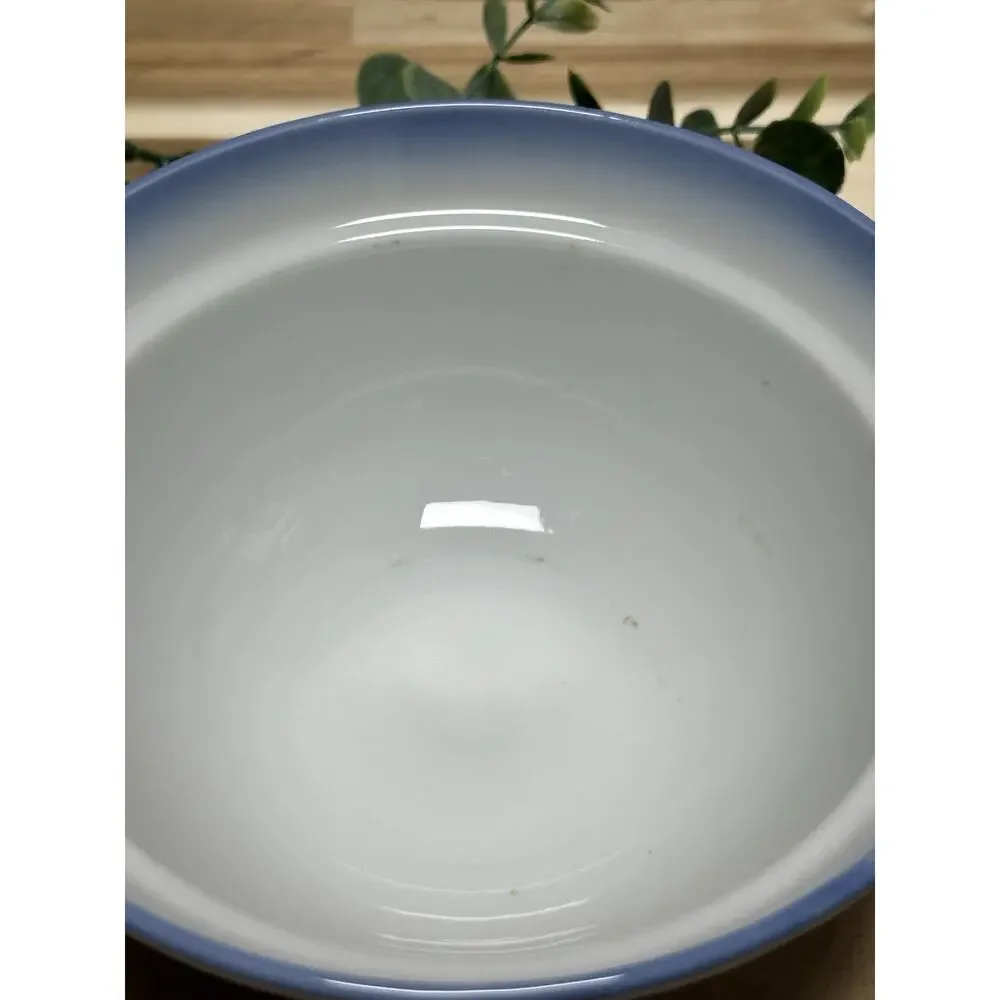 Set/12 Vintage Chinese Porcelain Rice Bowls Blue‎ & White Bamboo Motif 6 LG 6 SM